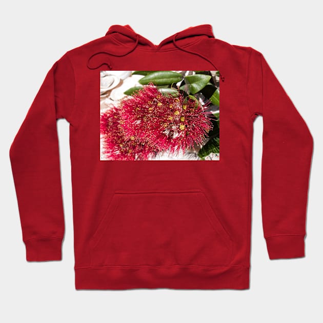 red flower Hoodie by sma1050